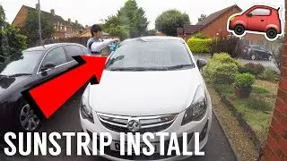 FITTING SUNSTRIP TO MY CAR!