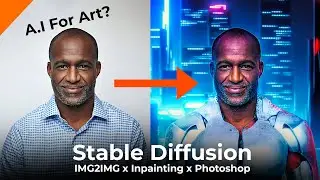 Inpainting in Stable Diffusion Automatic1111 | Img2Img | Ai art | Photoshop Compositing