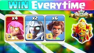 COCBASE TH16 Attack Strategy ft Super Archer Blimp - War Gameplay 128