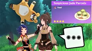 (‾◡◝) Giving Siegfria Suspicious Jade Parcels (Genshin Impact Reaction)
