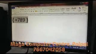 Addition in Microsoft word 