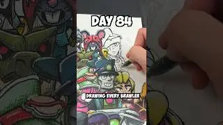 Day 84 Drawing EVERY Brawler - Kenji🤯 