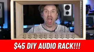 ONLY $45! DIY Audio Rack Studio Furniture (money saving studio hack)