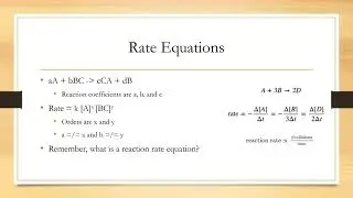 Kinetics - Collision Theory (week 12)