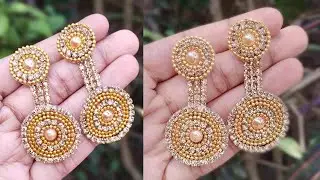 Amazing earings Making At home/Easy Handmade Jewelry making tutorial! #craft #earrings #tutorial