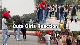 India Gate Cute Girls 🥰 Reaction 😂 | SSC Brothers | Public Reaction 😳