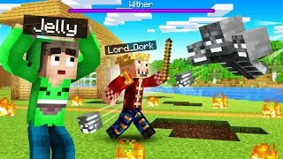 Defending DOODLE TOWN From The WITHER! (Minecraft)