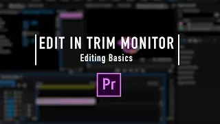 Editing in the Programme Monitor Premiere | Trim Monitor | Tutorial | Adobe Premiere Pro 2021