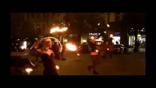Iphone SE slow motion night dance with fire denoising in opencv