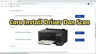 how to download and install the Epson L3110 scan