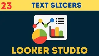 Complete Google Looker [Data] Studio Course | [Tutorial 23] Text Slicers