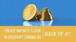 Infinite floor redshift - Cinema 4d Quick tip #1