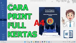 CARA PRINT FULL KERTAS A4 DI WORD