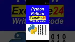 Python Pattern program 24 with code #shorts #python #pattern #programming #code