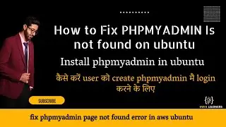 How to fix Phpmyadmin page not found ubuntu |  Install Phpmyadmin  on Ubuntu