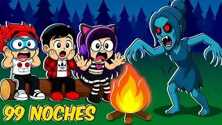 99 Nights in the Woods, but there's a Zombie Girl! | Kori Roblox