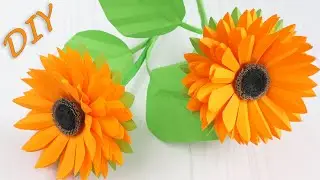 🌻Paper Sunflower🌻How to Make a Beautiful Flower of Paper