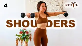 SCULPTED SHOULDERS Workout with Dumbbells | Day 4 in the Sculpted Series