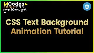 CSS Text Background animation (in Sinhala)