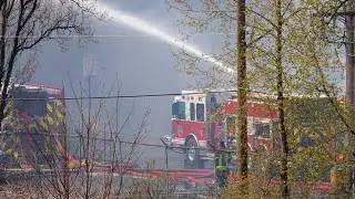 Firefighters battle fire at Delta mill for hours