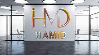 Hamid name logo design in pixellab in mobile/logo design education/a name logo