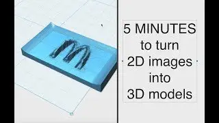Turn 2D logos/photos into 3D models for 3D printing