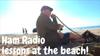 A great HAM RADIO learning experience | Beach portable radio