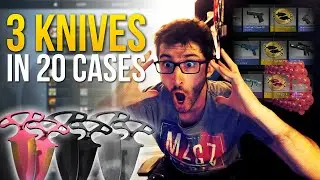 3 KNIVES IN 20 CASES !! - CS:GO SHADOW CASES