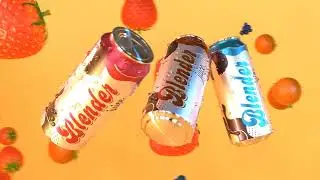 All cans with sound product visualization/animation