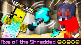 the *NEW* Axe of the Shredded is INSANE... (Hypixel Skyblock)
