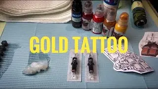 Chocolate in gold foil time lapse tattoo