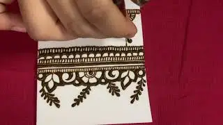 Quick tutorial on Floral and Juicy Vine design with Henna