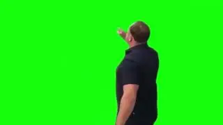 Alex Jones Running Meme Green Screen