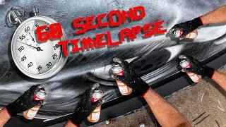 Realistic self portrait with Spray paint in 60 Seconds!
