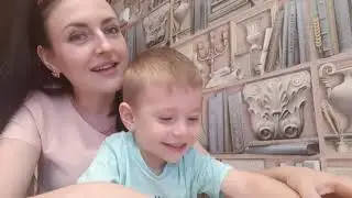 Семья Лагно: мама Кристина Владимировна и Кирилл