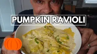 Pumpkin Ravioli | made with homemade pasta