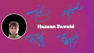 Hassan Javaid name signature with arooj