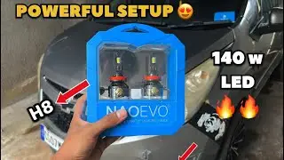 140w LED INSTALLED ON IPH PROJECTOR 🔥🔥 | इस LED ने तो कमाल कर दिया 🔥😍