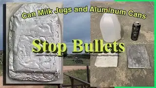 SHTF situations! Using free recycled jugs and cans to stop bullets.