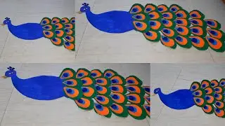 I Made a DIY Peacock Using Only Paper/How To Make peacock With Paper