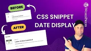How to style the date display on Event Calendar in WordPress