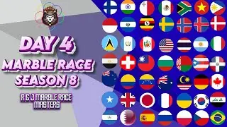 MARBLE RACE DAY 4 SEASON 8 in Algodoo / R & J MARBLE RACE MASTER