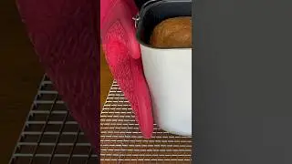 Why use the oven mitts to pull bread pan out of machine? #breadmaker #baking #hamiltonbeach
