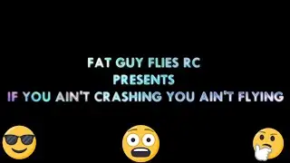 IF YOU AIN'T CRASHING YOU AIN'T FLYING by FGFRC#aviation #crashing #rc