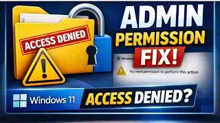 Fix “You Need Administrator Permission” Windows 11 (Access Denied) | 2026