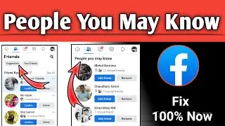 How to show People you may know option in facebook | Fb Friend suggestion option not show