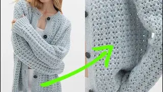 Warm and airy! How to knit? Beautiful and Rhythmic knitting pattern