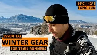 Essential WINTER GEAR for TRAIL RUNNERS | Long mountain run (-11°C | 12°F)