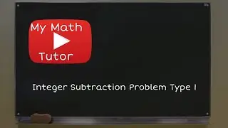 Integer subtraction: Problem type 1