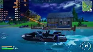 RX 6600M + i5-12600KF - Fortnite Chapter 2 Remix - 1080p medium settings